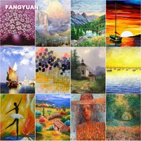 diamond painting kit natural scenery flowers sunset field landscape cross stitch kits pictures of rhinestones home decor artwork