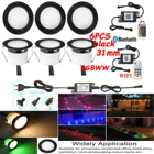 Светодиодный палубный светильник с Wi-Fi и управлением через приложение, 31 мм, IP67, для двора и сада, уличный ландшафтный светильник для земли, светодиодная лампа, светодиодный светильник для внутреннего дворика