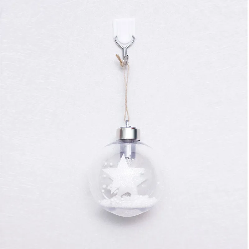 Рождественский шар орнамент звезды снежинка узор светодиодные огни