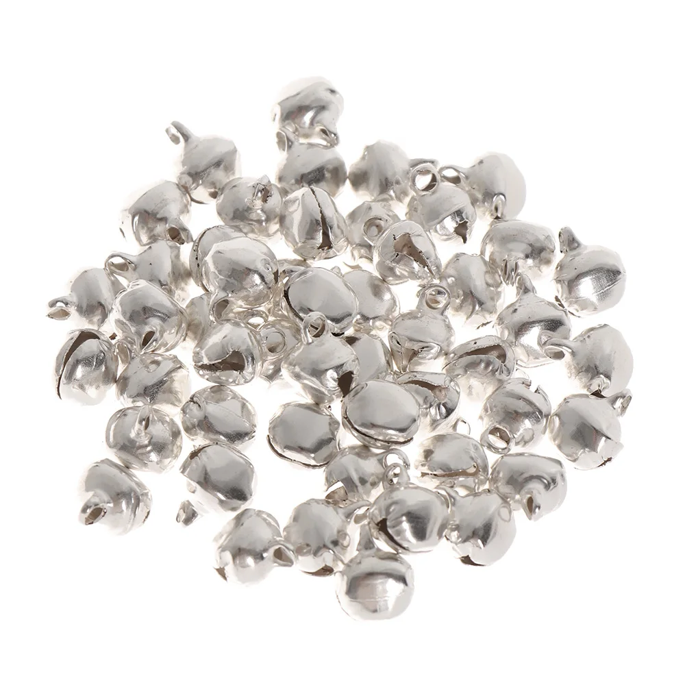 50Pcs Jingle Bells Aluminum Loose Beads Small For Festival Party Decoration/Christmas Tree Decoration/DIY Crafts Accessories Hot | Дом и сад