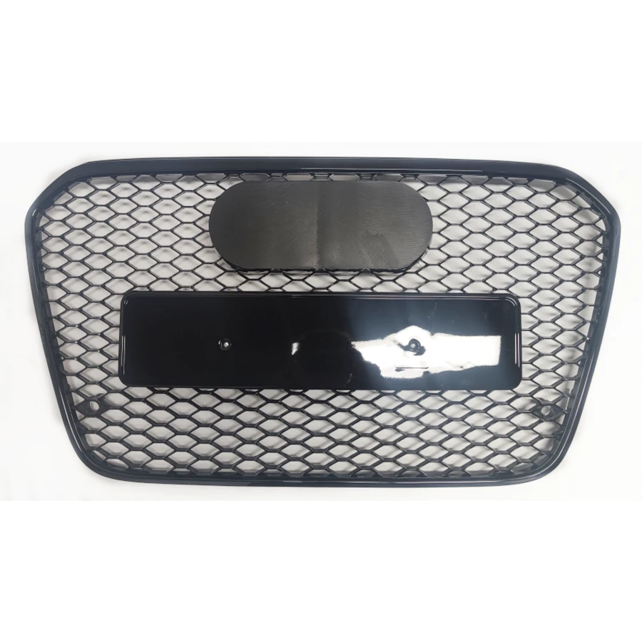 

For RS6 Style Front Sport Hex Mesh Honeycomb Hood Grill Black for Audi A6/S6 C7 2012 2013 2014 2015 car-styling accessories
