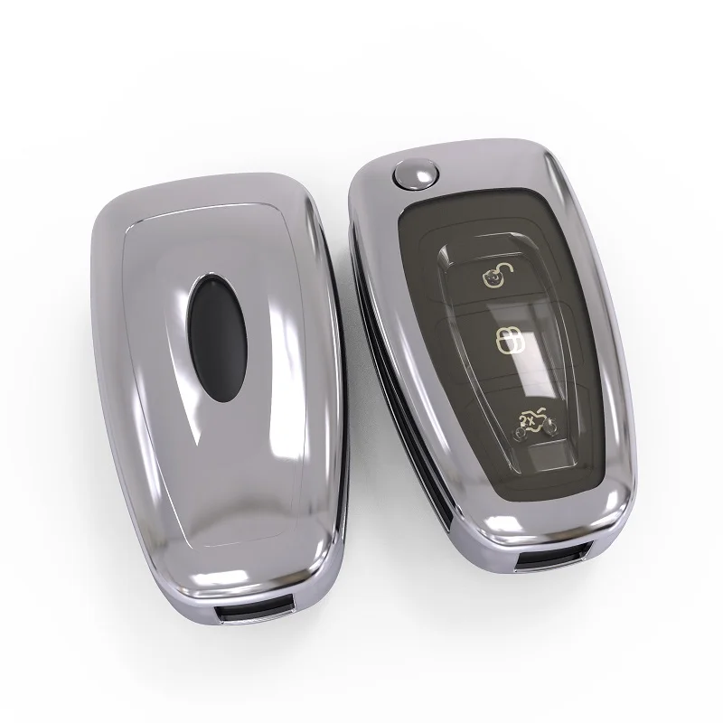 Чехол для автомобильного ключа новый TPU Ford Ranger C Max S Focus Galaxy Mondeo Transit Tourneo заказной