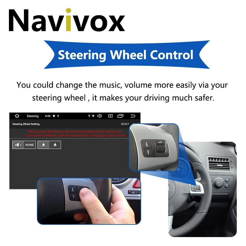 Навигационный мультимедийный плеер Navivox 2Din Android 10.0 DVD GPS для Opel Vauxhall Astra Meriva Vectra Antara Zafira Corsa Agila 7" радио включено.