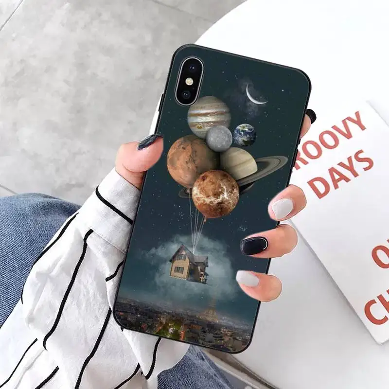

Space Planets Earth Mars Phone Cases for iPhone 11 12 pro XS MAX 8 7 6 6S Plus X 5S SE 2020 XR mini