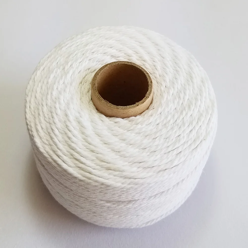 Веревка из 100% натурального хлопка шпагат 80 м/рулон для бирки вешалка ручной