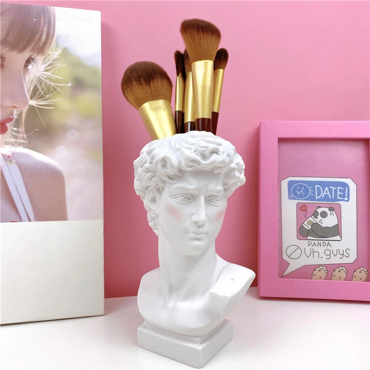 Европейский Давид голова коробка для хранения смолы ваза украшения дома