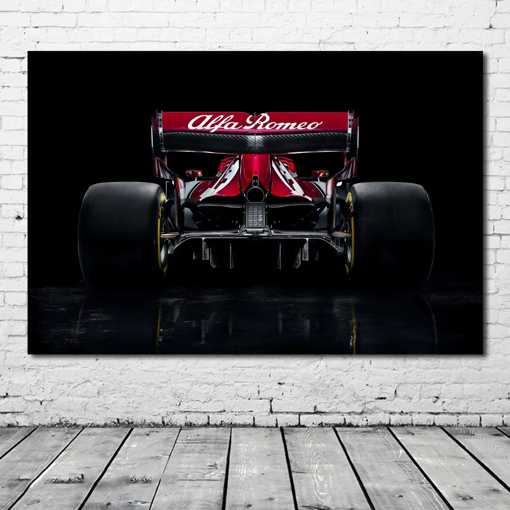 Плакаты Supercar Formula F1 спортивные автомобили Alfa Romeo C38 2019 настенные художественные
