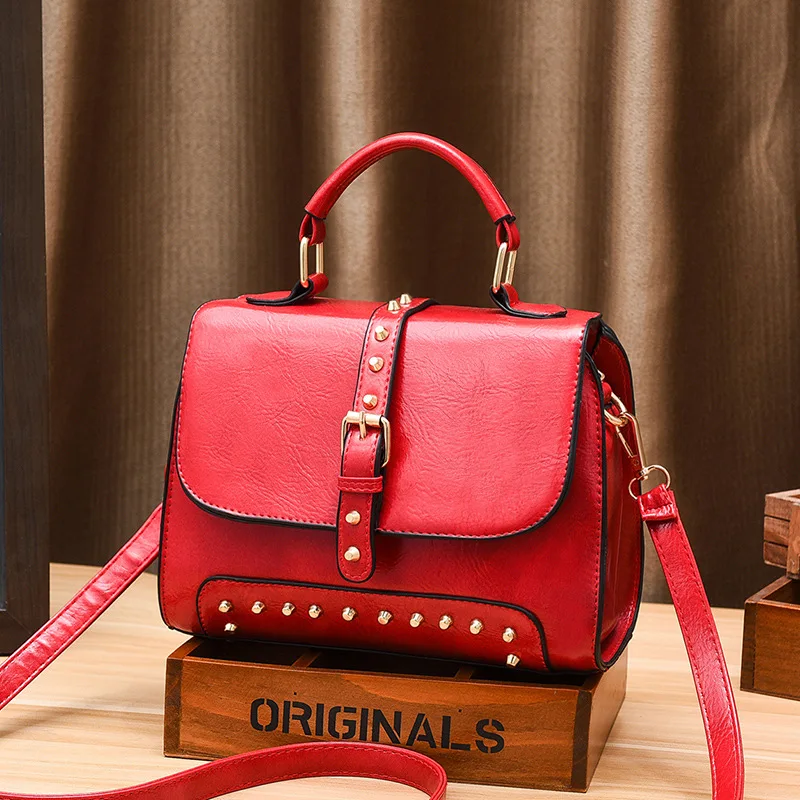 

2021 women's Bag New Korean handbag women's fashion simple large capacity women's bag retro Single Shoulder Messenger Bag