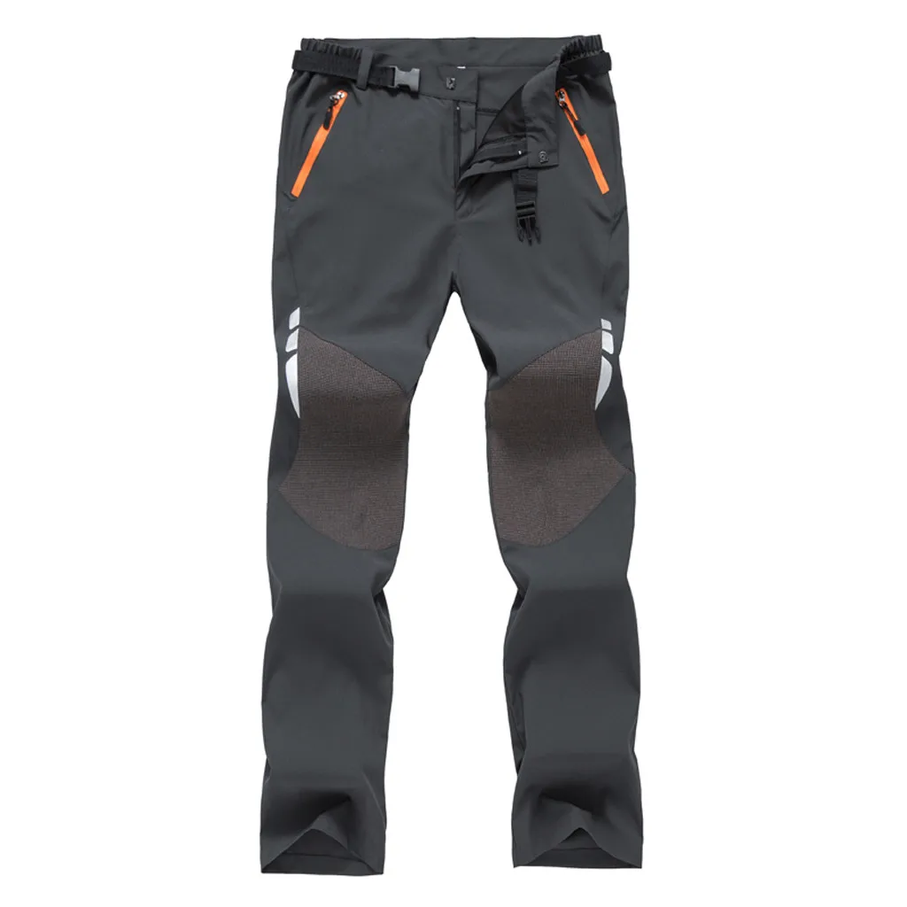Серый SAGACE быстросохнущие брюки мужские уличные Gore-Tex Походные штаны тонкие секционные дышащие свободные повседневные спортивные прямые брюки - Цвет: Серый