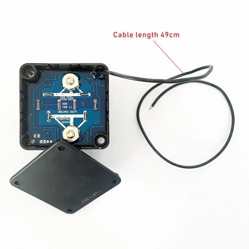 

Car Battery Isolator 12V 6.8 x 6.8 x 5.3cm plastic+aluminum material waterproof, suitable for RV boats