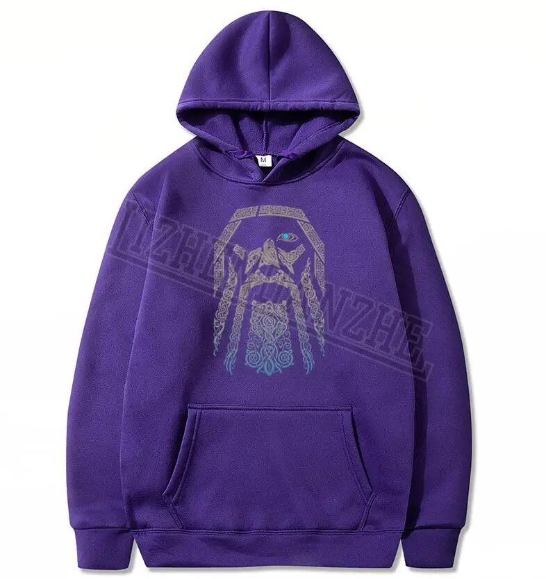 Толстовка мужская с круглым вырезом Свитшот в ретро стиле викинги один подарок