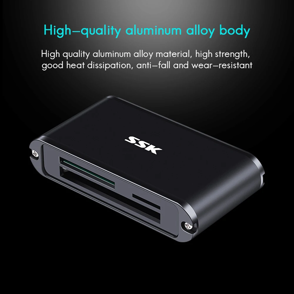 USB 3 0 кардридер для CF/SD/TF карт из алюминиевого сплава|Картридеры| |