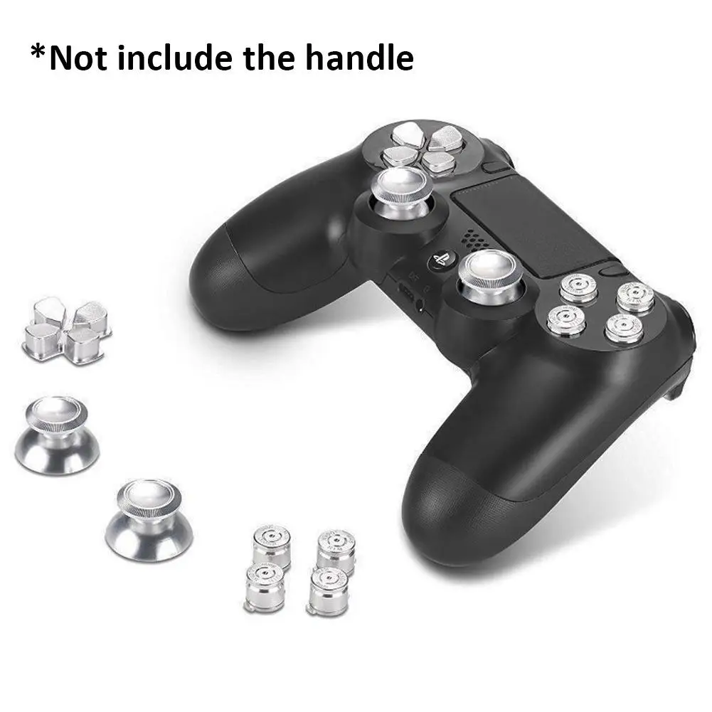 7PCS Controller Metal Buttons Set Mushroom Head + Cross Key+Function Key ABXY Button Spare Parts Accessories For PS4 | Электроника
