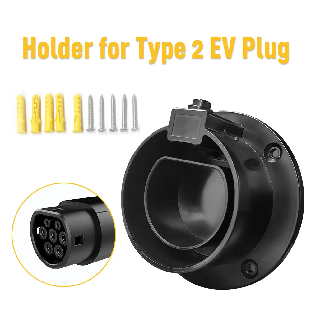 Кобура кабеля зарядного устройства уровня 2 AC EV для Type2 EVSE IEC 62196-2 Разъем Держатель