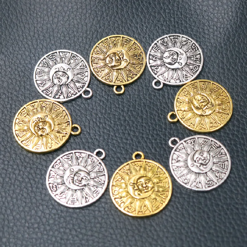 

8 шт. Helios 12 Созвездие, астрология Amulet Подвеска Ретро ожерелье браслет аксессуары DIY Подвески для ювелирных изделий поделки фурнитура