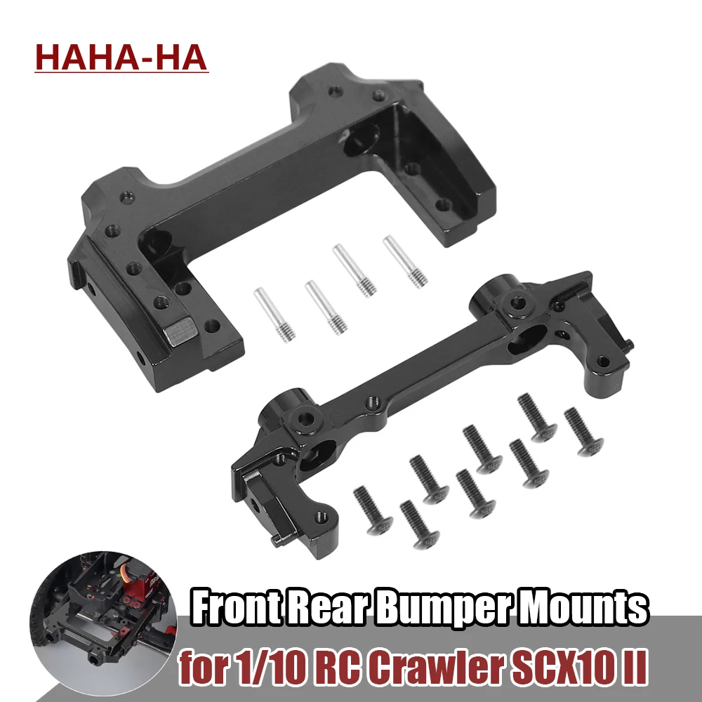 

Передний Задний бампер из алюминиевого сплава с передней планкой для 1/10 RC Crawler SCX10 II 90046 90047