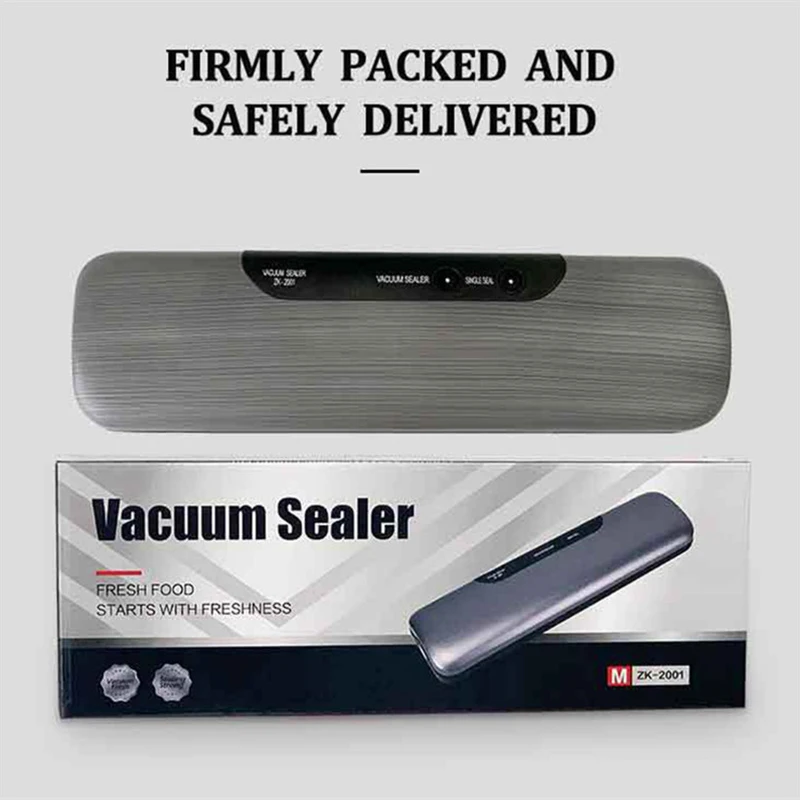 

110V 220V Kitchen Electric Vacuum Sealer Machine Household Automatic Vacuum Food Sealer With 10 Food Saver Bags Packing Machine