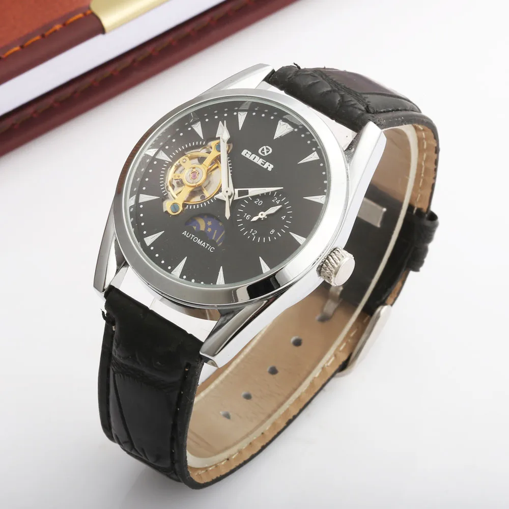 Мужские наручные часы GOER Tourbillon Роскошные автоматические механические