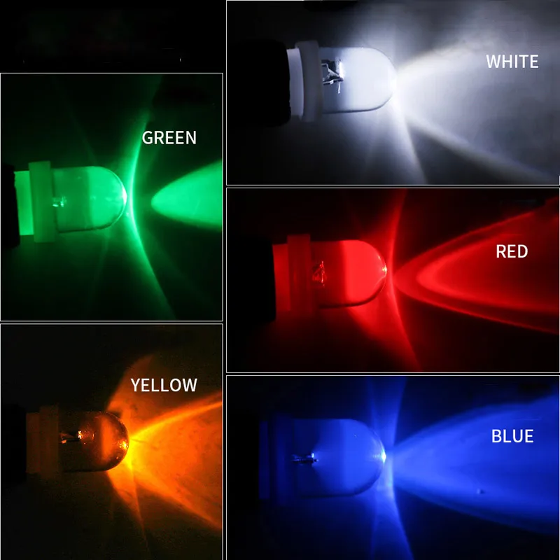 Автомобильный светодиодный светильник с пузырьками T10 1 круглой головкой