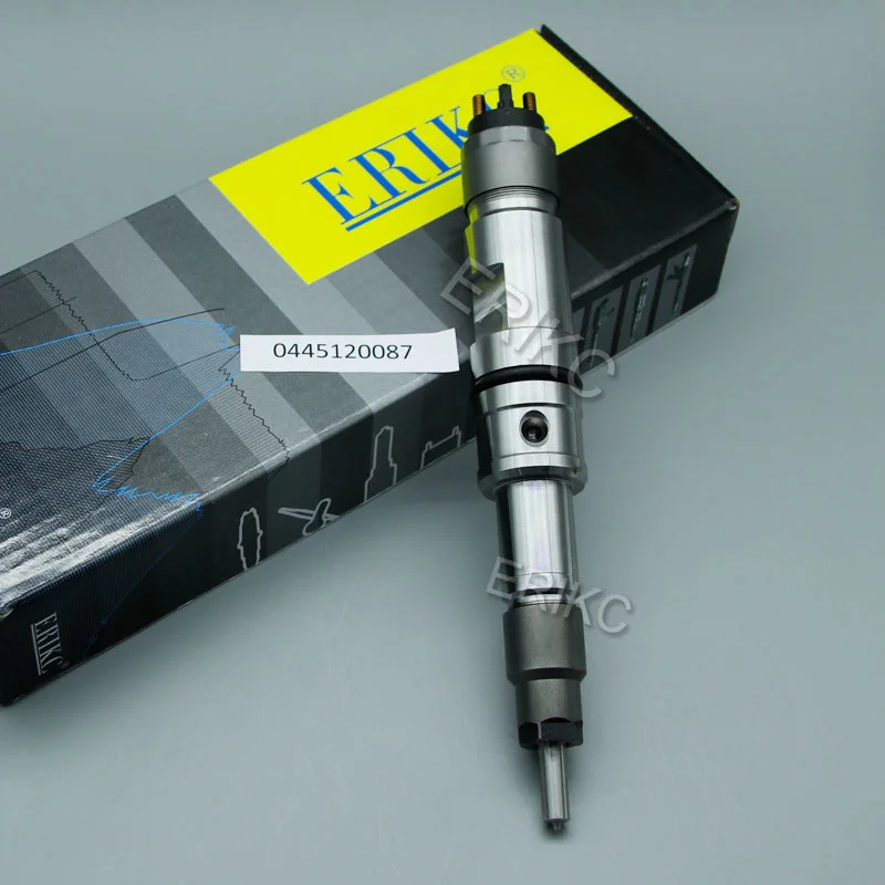 

ERIKC 0445120087 дизельный топливный инжектор в сборе 0445 120 087 детали двигателя впрыск общей топливной магистрали 0 445 087 для Weichai