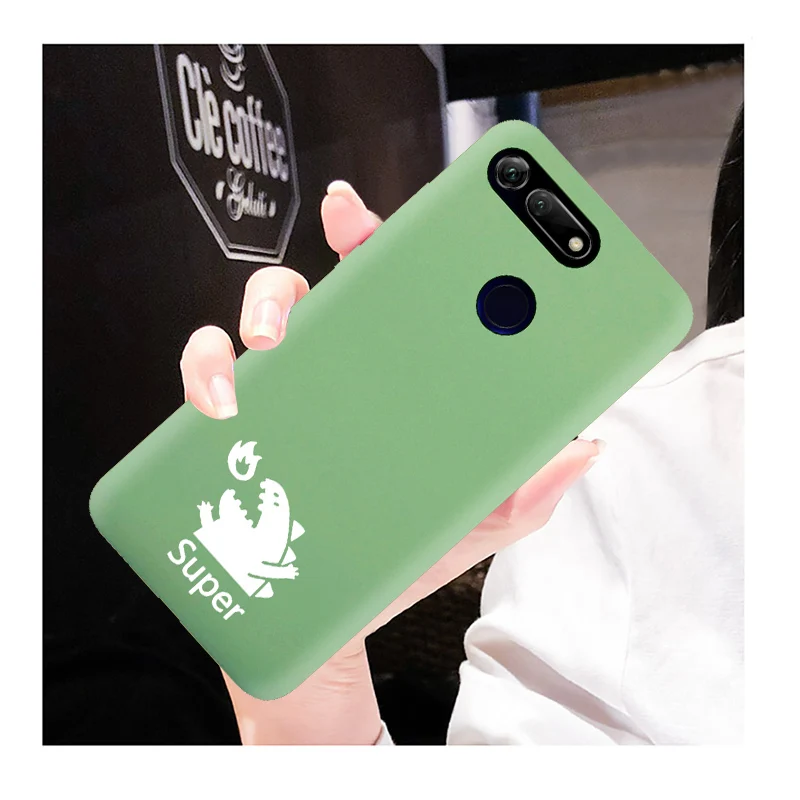 Супер милый чехол для huawei Honor 20 10 9 Lite Note V20 V10 V9 V8 силиконовый телефона мягкий