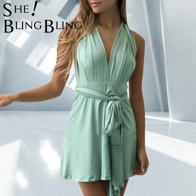 Летнее женское сексуальное Бандажное платье SheBlingBling летнее вечернее