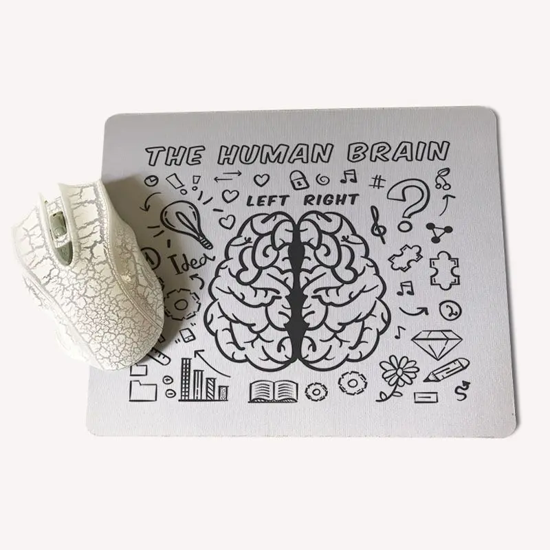 Нескользящие PC Brain левый и правый индивидуальные коврики для мышки ноутбук