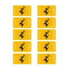 Для автомобиля мотоцикла электронный ноутбук 10 шт. 3D эпоксидный креативный Юмор Ослик значок наклейка украшение автостайлинг аксессуары