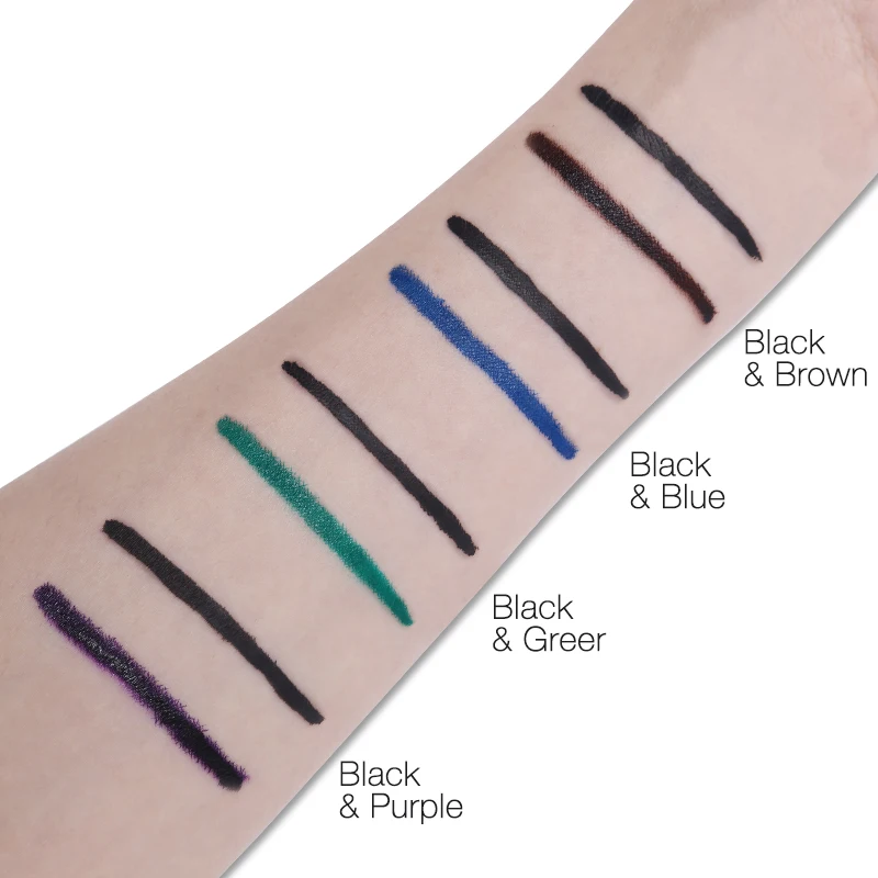 4 цвета Музыкальный цветочный макияж для глаз 2 в 1 матовая Водостойкая Подводка