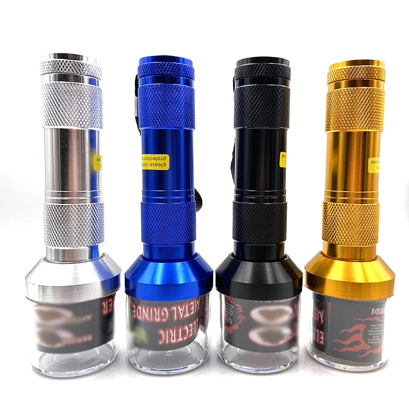 

Vmiss Electric Weed Grinder Torch Shape Pipe for Leaf Herb Tobacco Chopeer Grinder Crusher Pipe Smoking Tool Kitchen Accessories