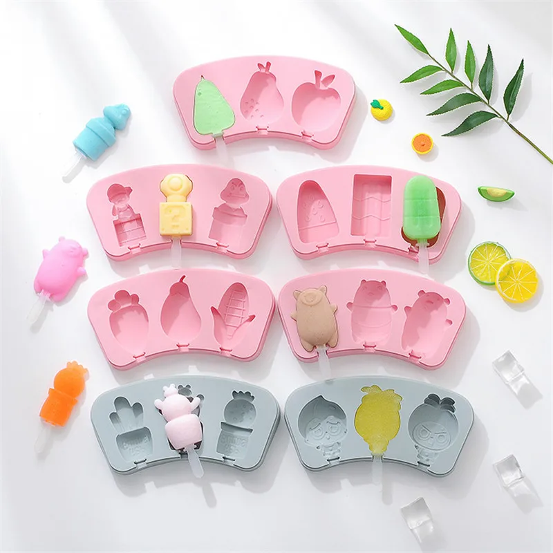 

Silicone Ice Cube Maker Mold Candy Bar Popsicle Molde Helado Moule Glace Kostkarka Do Lodu Moldes De Silicon Para Helados