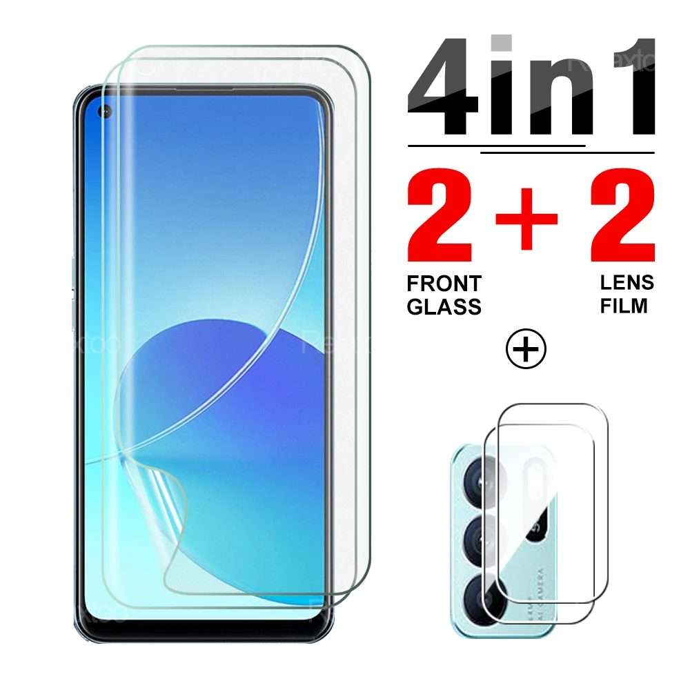 

Гидрогелевая Передняя пленка 4 в 1 для Oppo Reno 6Z 6,4 дюйма Reno6 6 Z, безопасный телефон, Взрывозащищенная полноэкранная защита, стекло для камеры