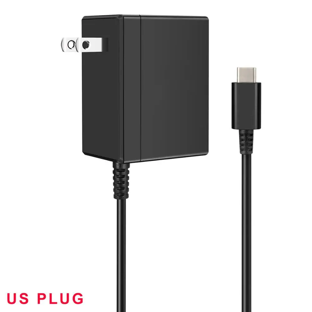 EU-Plug Адаптер переменного тока с вилкой US/EU, быстрое зарядное устройство для переключателя kingd NS 15 в 2.6A, зарядное устройство для консоли переключения, поддержка ТВ-модели, аксессуары для игр - Цвет: EU-Plug