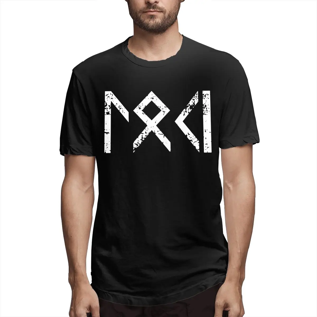 

Футболка мужская с коротким рукавом и круглым вырезом, из натурального хлопка