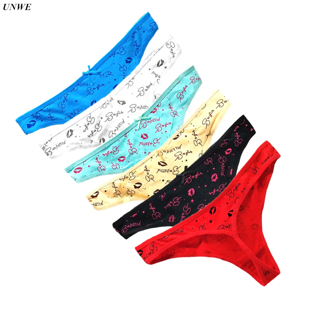 6 шт./упак. средства ухода за губами для женщин стринги и трусики-стринги