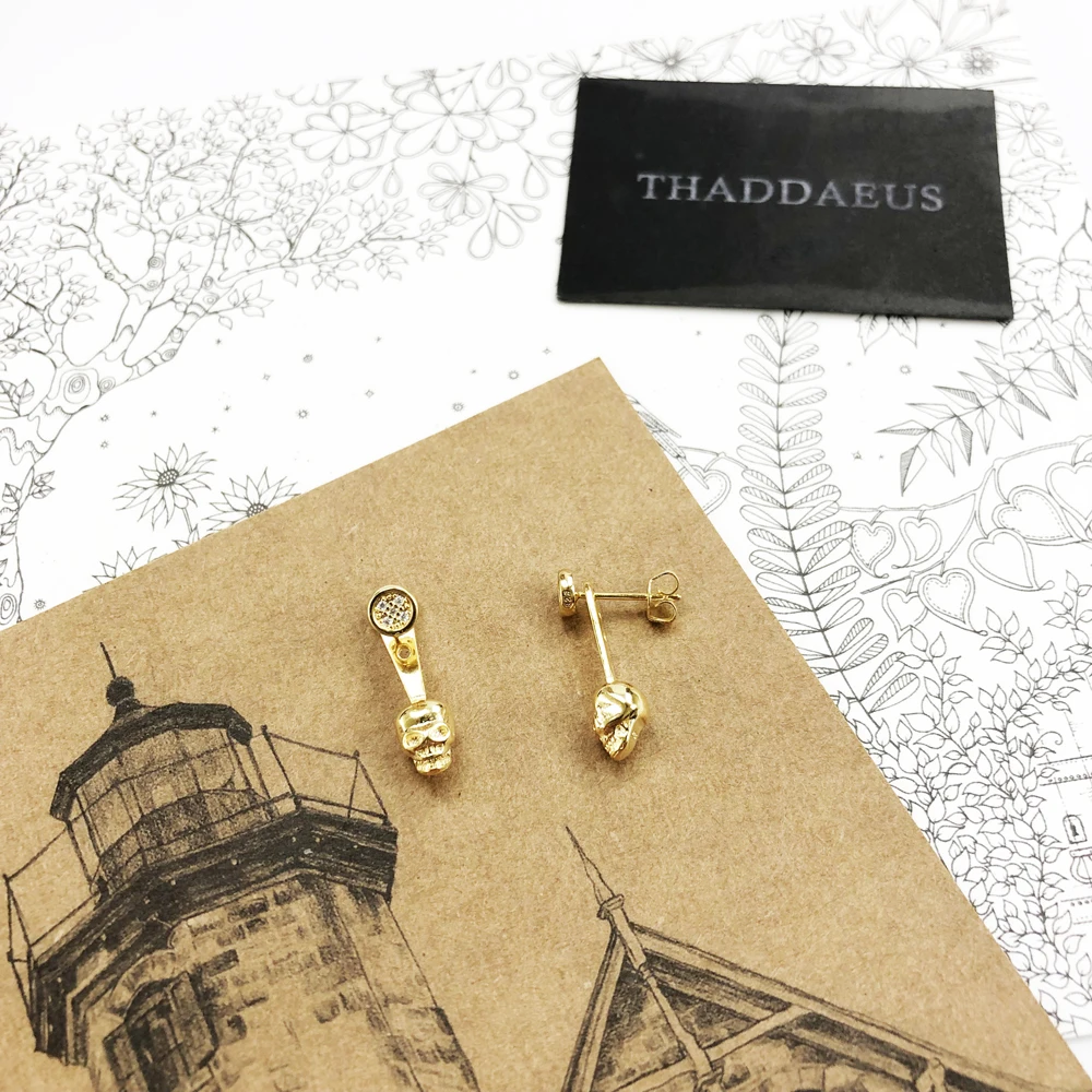 

Stud Earrings Ear Jackets Skull ,Europe Style Glam Fashion Good Jewerly For Women,2018 Gift In 925 Sterling Silver,Super Deal