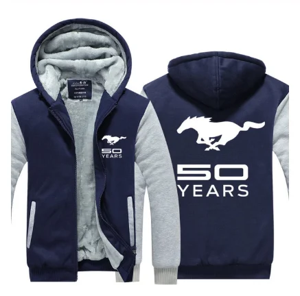

NEW Winter Tracksuit For men Hoody Jacket Thicken Warm 50 years for Mustang sweatshirt Plus Velvet coat z3
