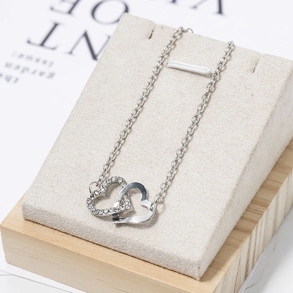 Женский браслет в форме сердца из розового золота Модный Ювелирный Браслет с