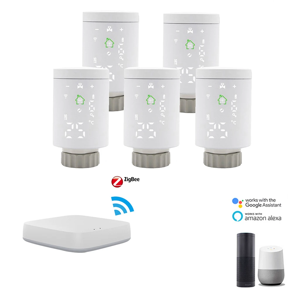 Регулятор температуры в помещении Smart Zigbee радиатор термостатический клапан