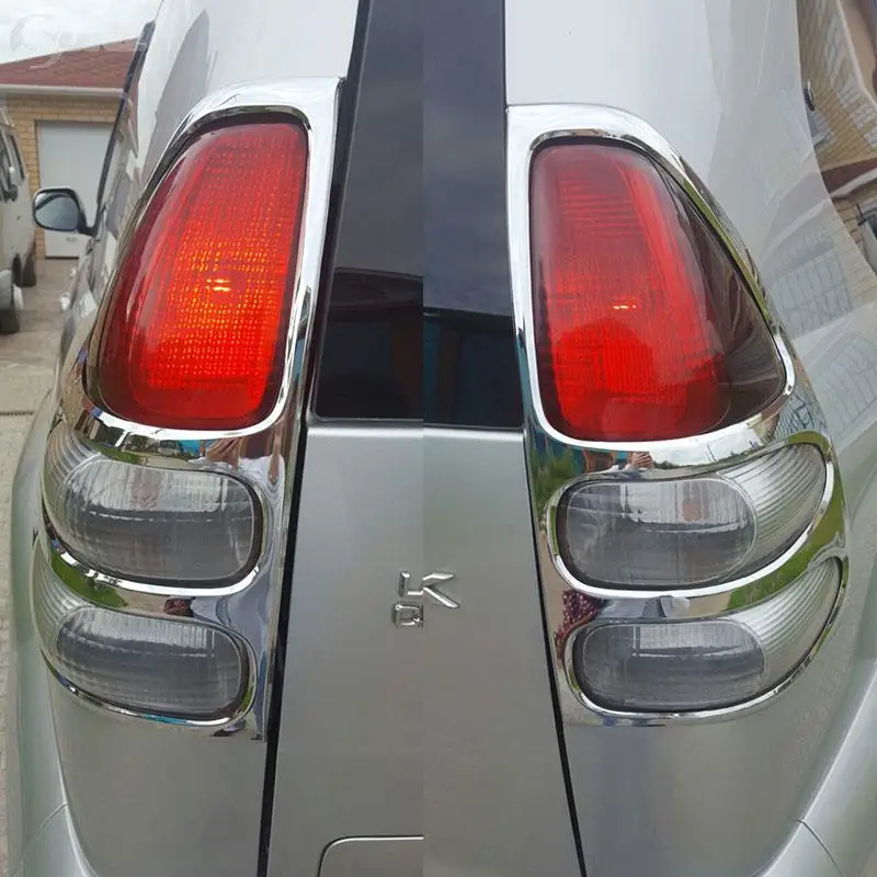 Задняя светильник шка для Toyota Land Cruiser Prado Fj120 2003 2008|tail light covers|abs chromeland cruiser chrome |