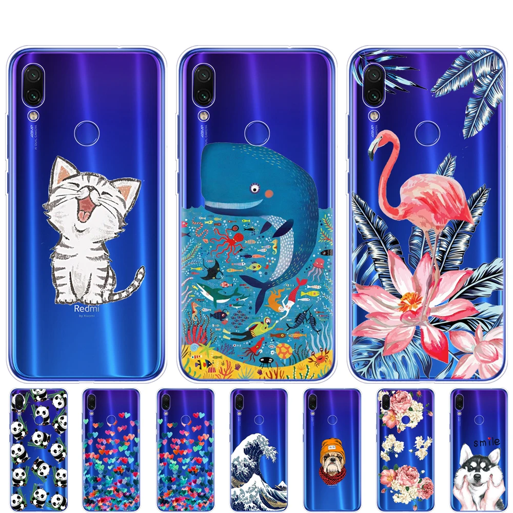 Case For Xiaomi Redmi Note 7 Case Silicon  Soft Case For Xiaomi Redmi Note 7 Case 6.3 Inch Cover Full 360 Protective Shell