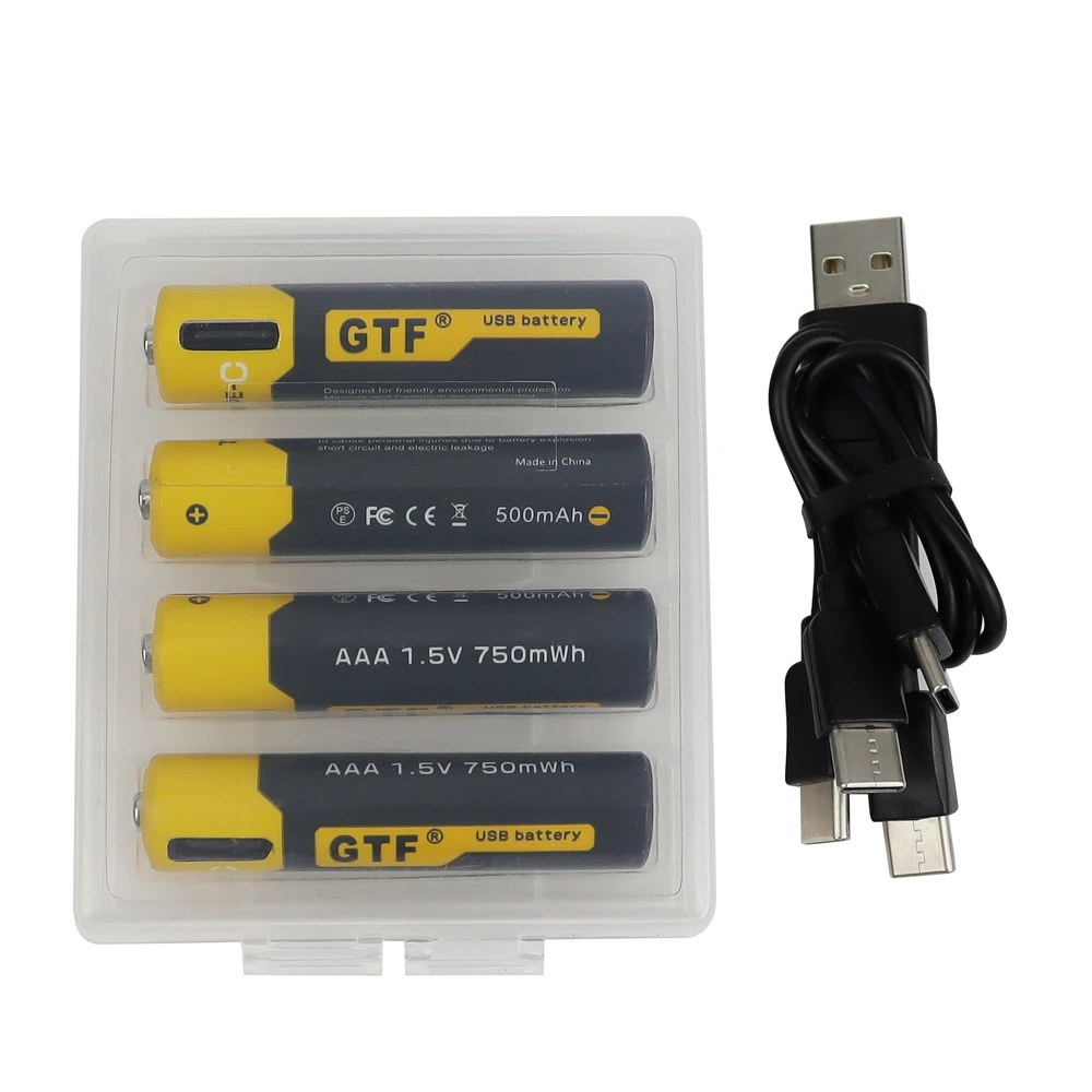 Батарея аккумуляторная GTF 1 5 в 500 мА · ч USB Type-C МВт | Электроника