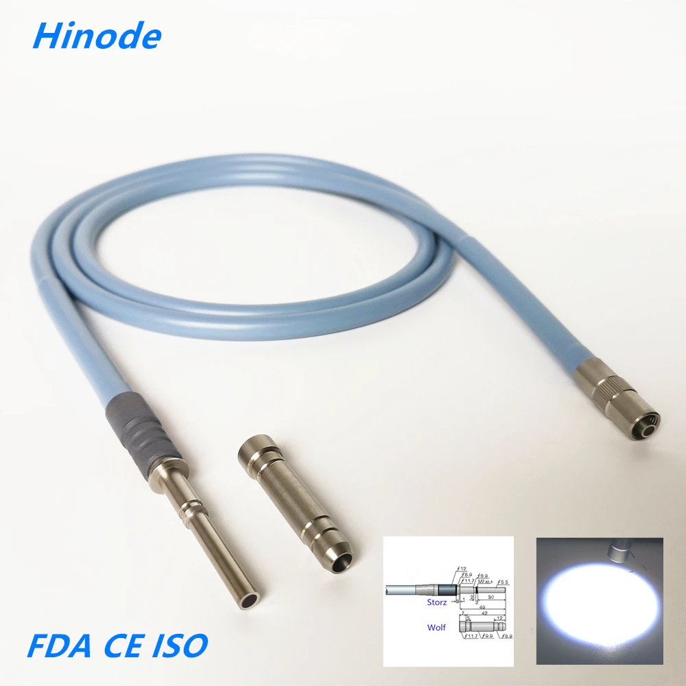 

1.8m 2m 2.5m 3m wolf storz Medical Endoscop Fiber optical fiber Silicone Cable Light Source Microscope Guide Surgery 4mm*1800mm