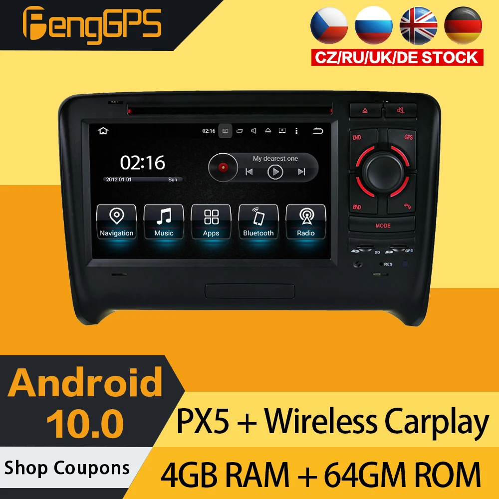 

Автомагнитола для Audi TT 2006-2011, Android 10,0, мультимедиа, IPS, сенсорный экран, GPS-навигация, головное устройство, DVD-плеер, Carplay, Wi-Fi