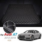 Напольный кожаный коврик для багажника, коврик для багажника, напольный ковер для грузового отделения Audi A7 4G8 2012-2018