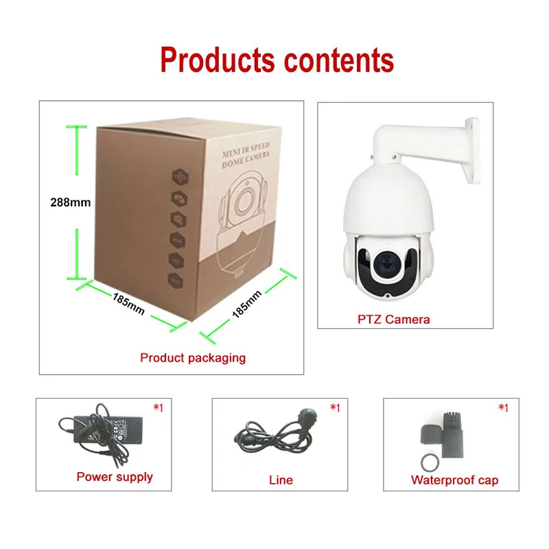 CCTV безопасности Открытый высокоскоростной купол AHD 1080P PTZ камера CVI TVI CVBS 4в1 2MP 5MP 30X зум коаксиальный PTZ контроль День Ночь ИК