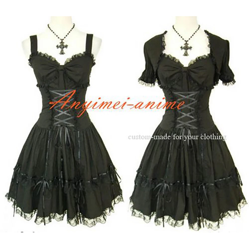 

fondcosplay Gothic Lolita Punk Fashion black cotton Dress jacket Cosplay Costume Tailor-made[CK874]