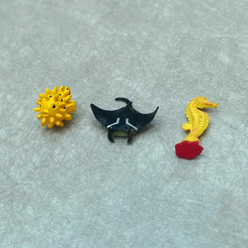 20 шт./лот Мультяшные милые аниме мини игрушки из смолы морские животные