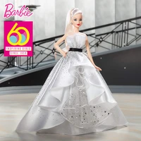 12 barbie 60th anniversary doll signature black label collection silver hair 16 model dolls for girls adult toys bonecas gift