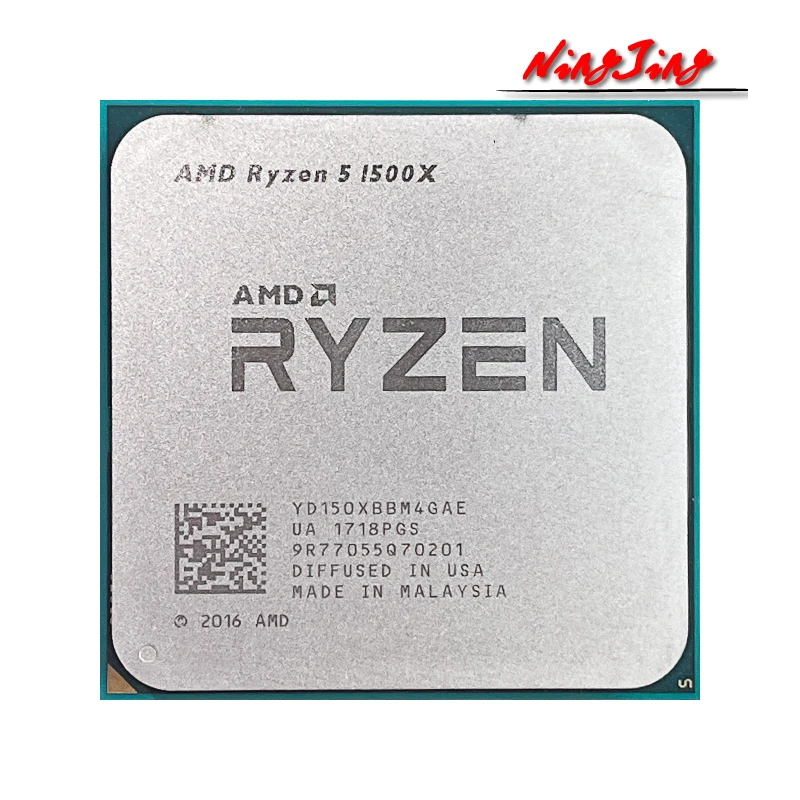 AMD Ryzen 5 1500X R5 3 ГГц четырехъядерный Восьмиядерный ЦПУ процессор L3 = 16M 65 Вт YD150XBBM4GAE